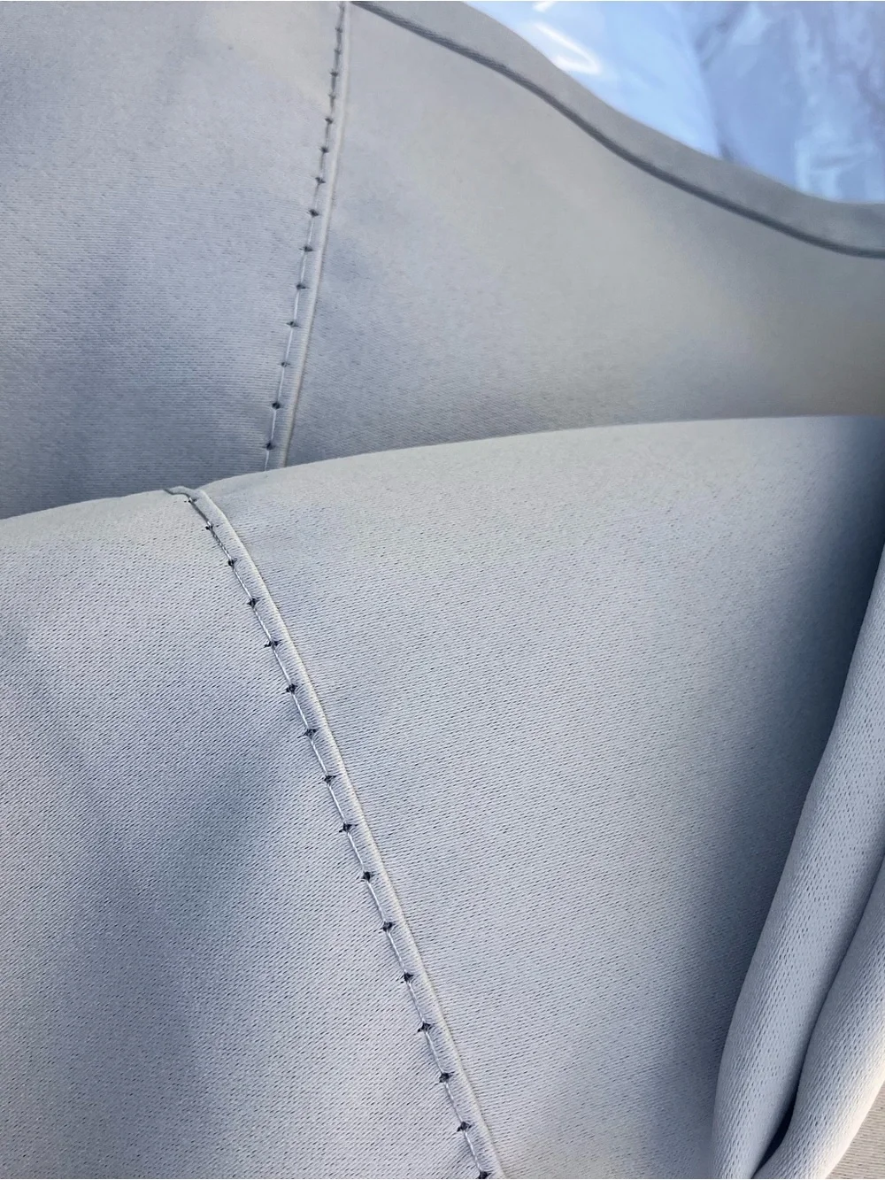 Gray Window Valance Curtain - Soft Solid Color